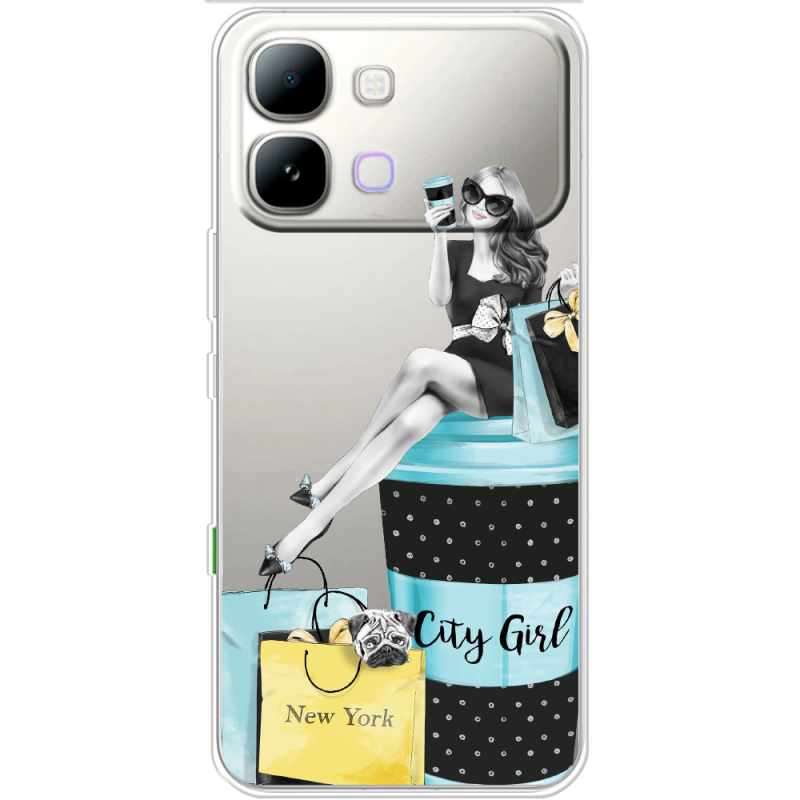 Прозорий чохол BoxFace Note Edge City Girl