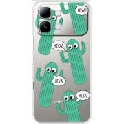 Прозорий чохол BoxFace Note Edge с 3D-глазками HIYA