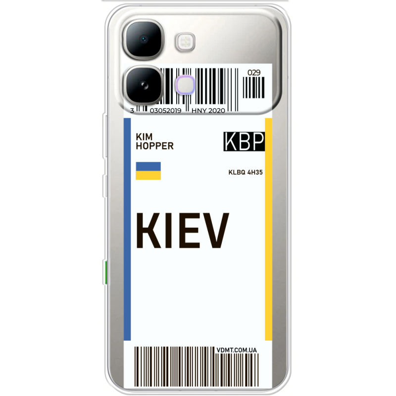 Прозорий чохол BoxFace Note Edge Ticket Kiev