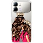 Прозорий чохол BoxFace Note Edge Queen and Princess