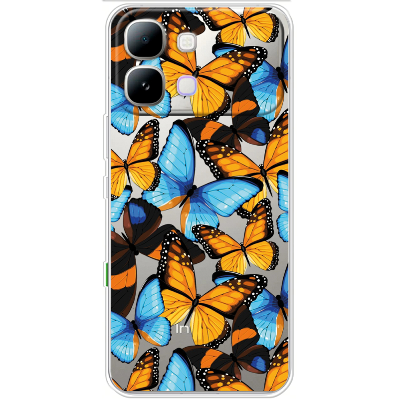 Прозорий чохол BoxFace Note Edge Butterfly Morpho