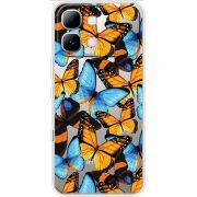 Прозорий чохол BoxFace Note Edge Butterfly Morpho