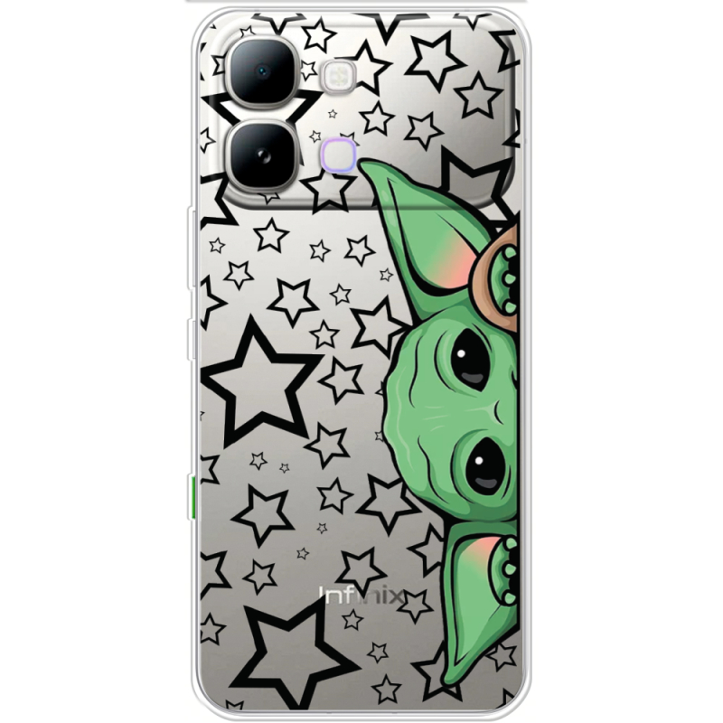 Прозорий чохол BoxFace Note Edge Baby Yoda
