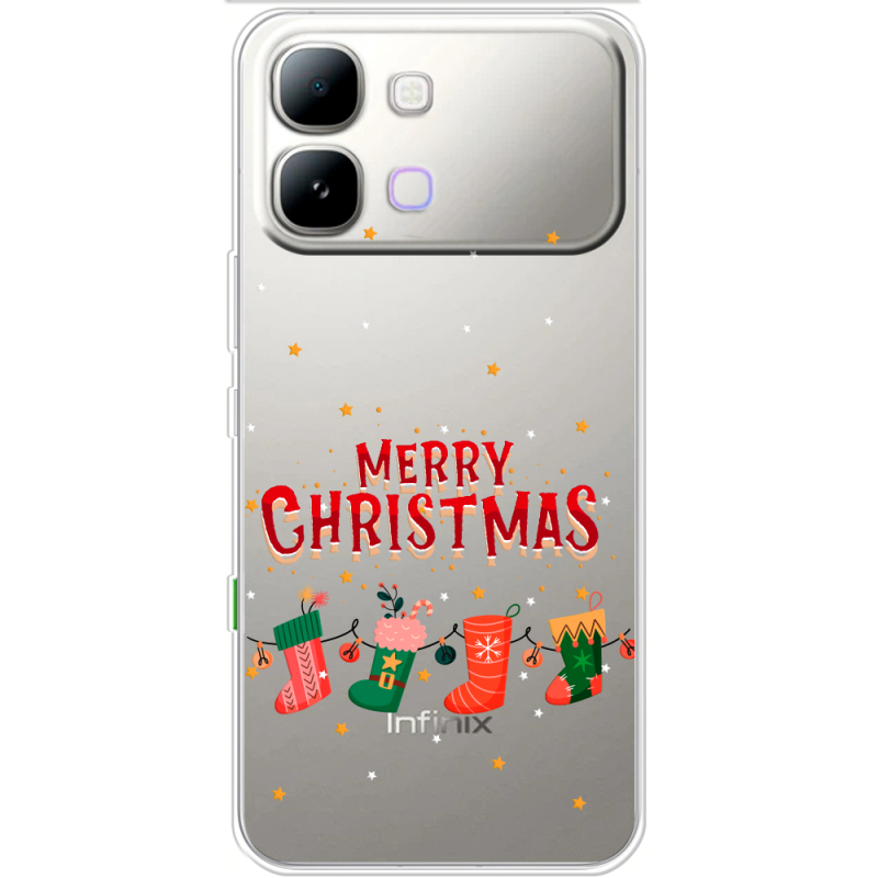 Прозорий чохол BoxFace Note Edge Merry Christmas
