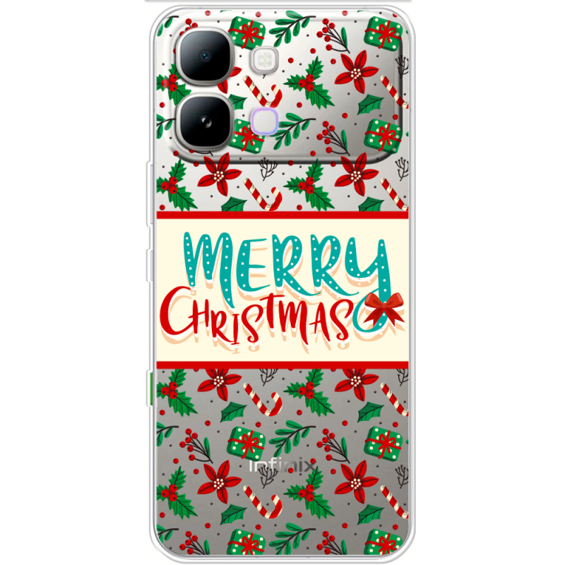 Прозорий чохол BoxFace Note Edge Vintage Christmas Pattern