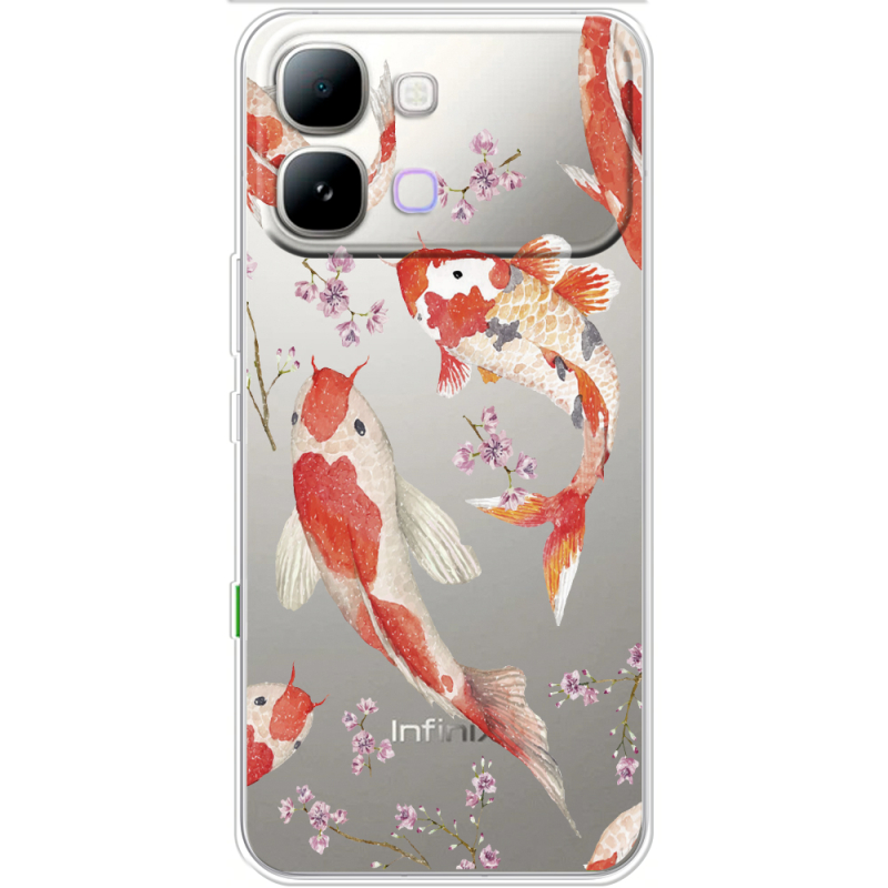 Прозорий чохол BoxFace Note Edge Japanese Koi Fish