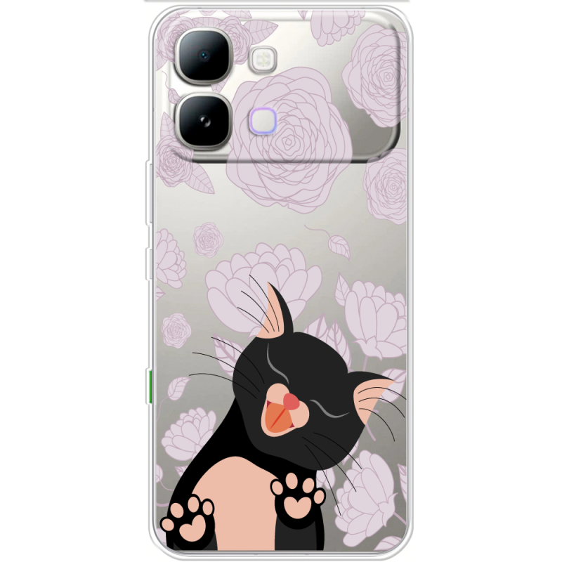 Прозорий чохол BoxFace Note Edge Meow