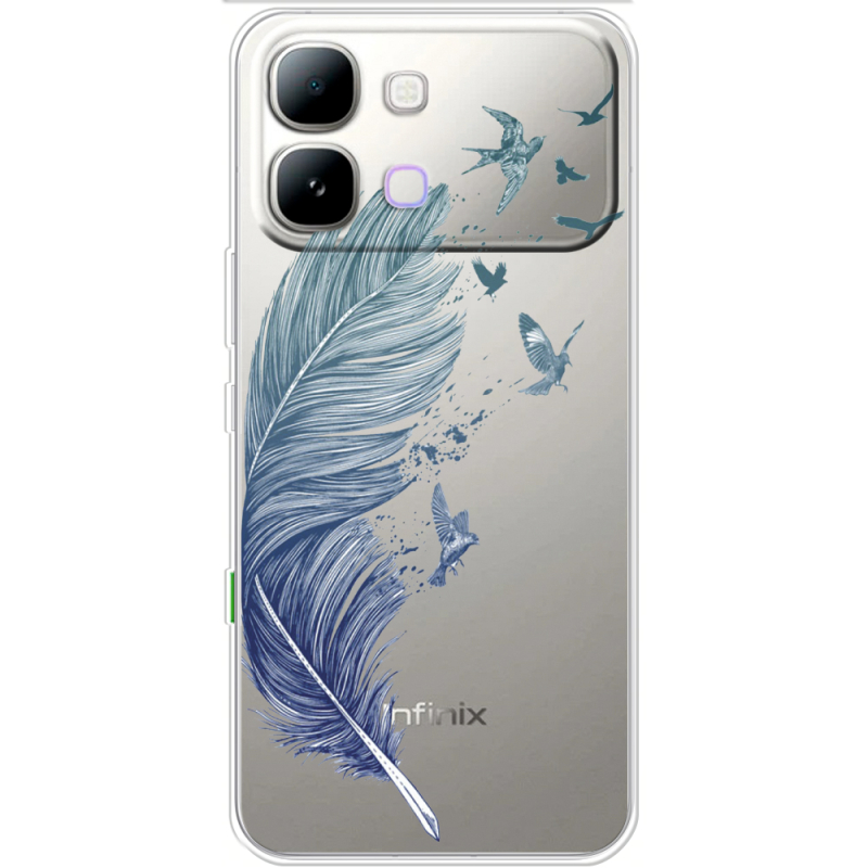 Прозорий чохол BoxFace Note Edge Feather