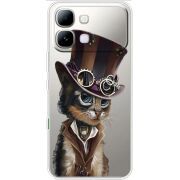 Прозорий чохол BoxFace Note Edge Steampunk Cat