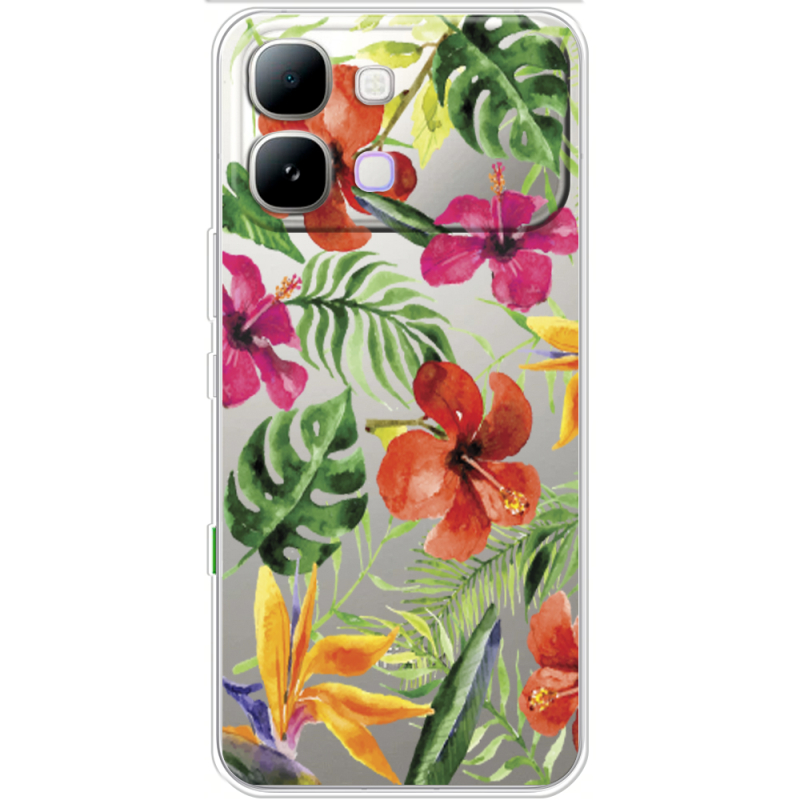Прозорий чохол BoxFace Note Edge Tropical Flowers