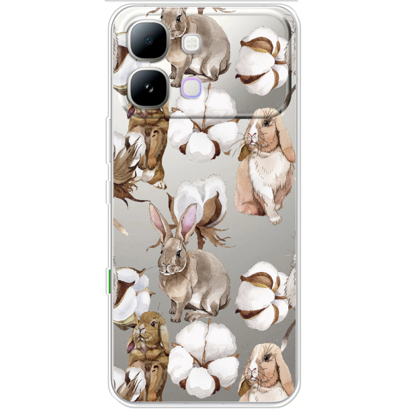 Прозорий чохол BoxFace Note Edge Cotton and Rabbits