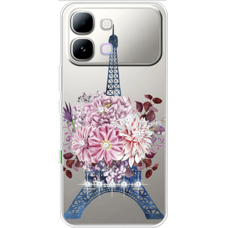 Чохол зі стразами Infinix Note Edge Eiffel Tower