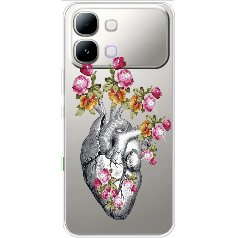 Чохол зі стразами Infinix Note Edge Heart