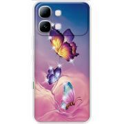 Чохол зі стразами Infinix Note Edge Butterflies