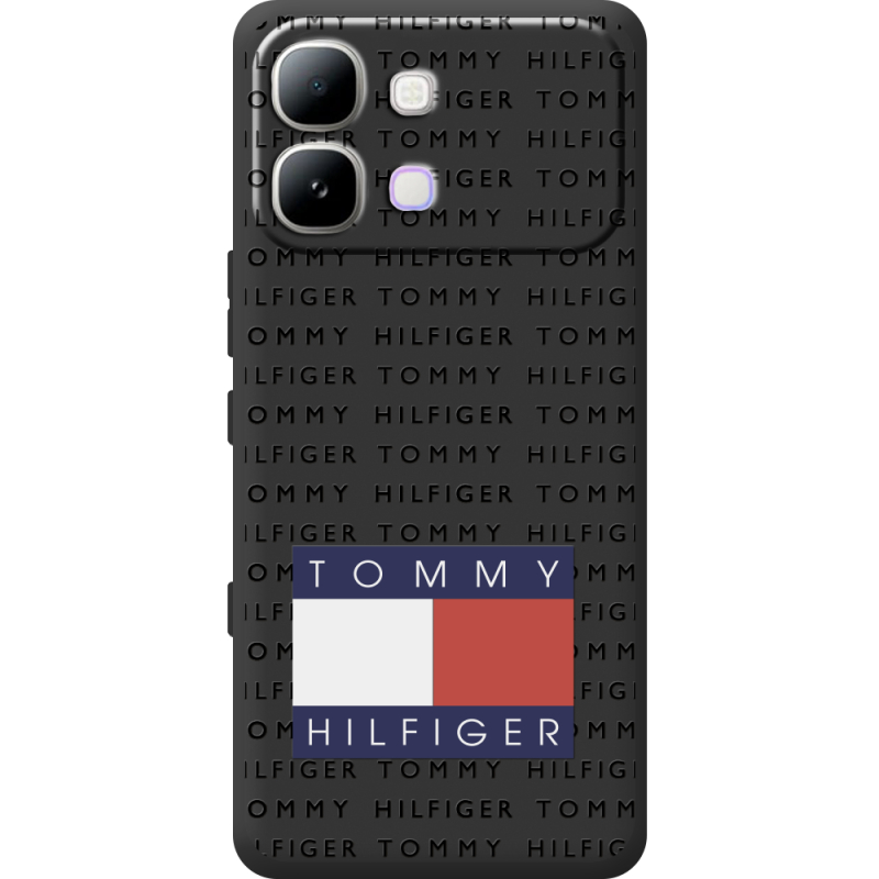 Чорний чохол BoxFace Infinix Note Edge Tommy Print