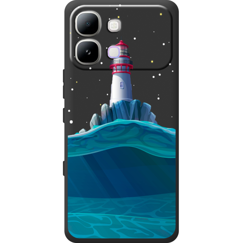 Чорний чохол BoxFace Infinix Note Edge Lighthouse