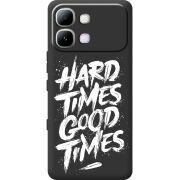 Чорний чохол BoxFace Infinix Note Edge Hard Times Good Times