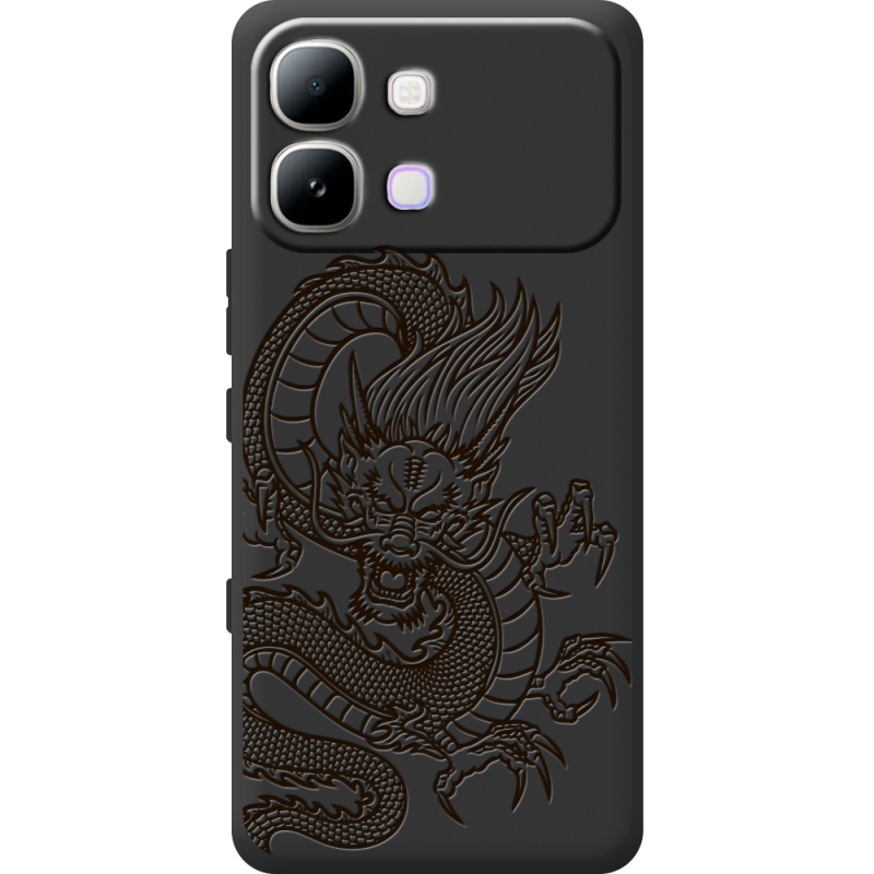 Чорний чохол BoxFace Infinix Note Edge Chinese Dragon