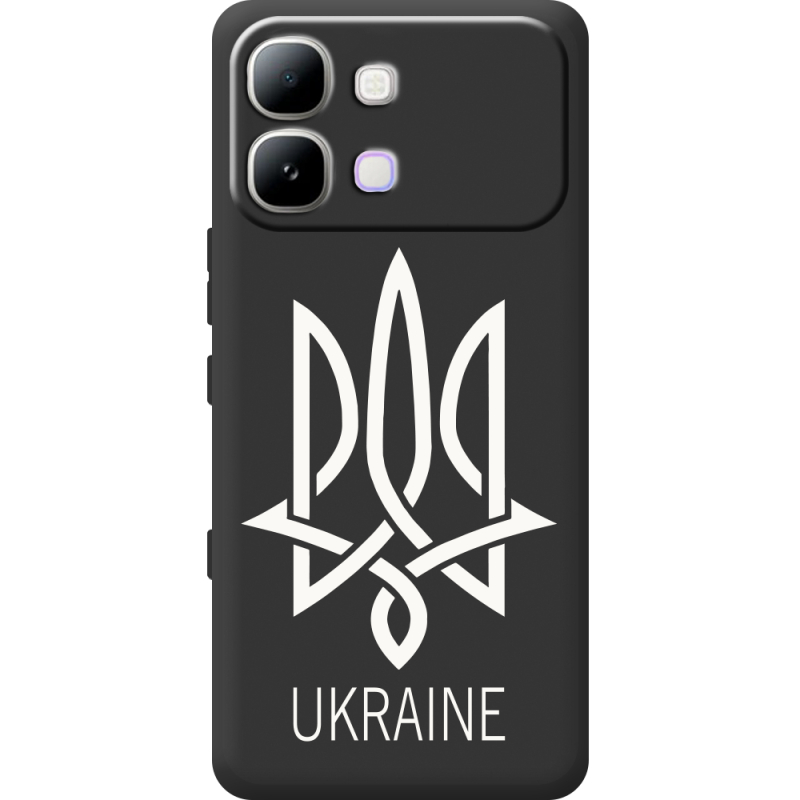Чорний чохол BoxFace Infinix Note Edge Тризуб монограмма ukraine