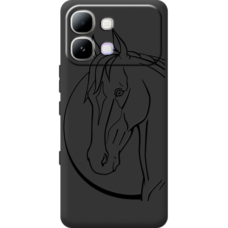 Чорний чохол BoxFace Infinix Note Edge Horse