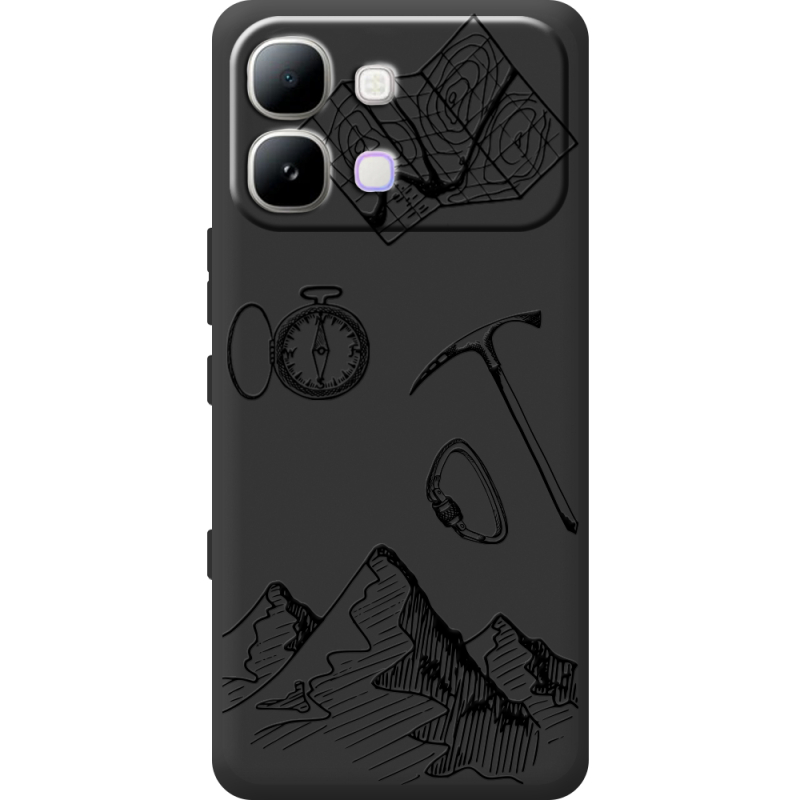 Чорний чохол BoxFace Infinix Note Edge Mountains