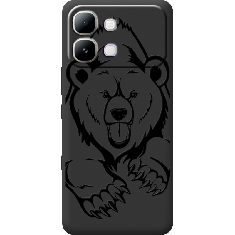 Чорний чохол BoxFace Infinix Note Edge Grizzly Bear