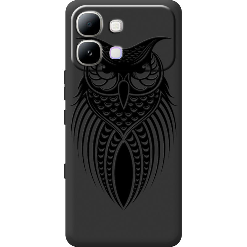 Чорний чохол BoxFace Infinix Note Edge Owl