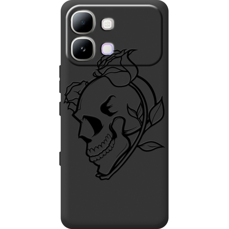 Чорний чохол BoxFace Infinix Note Edge Skull and Roses