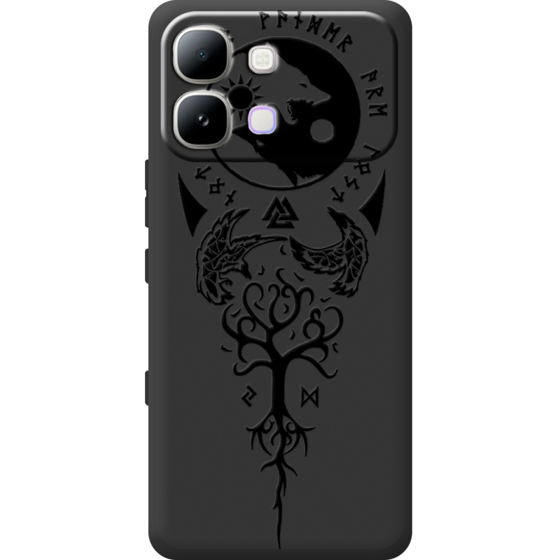 Чорний чохол BoxFace Infinix Note Edge Hugin and Munin