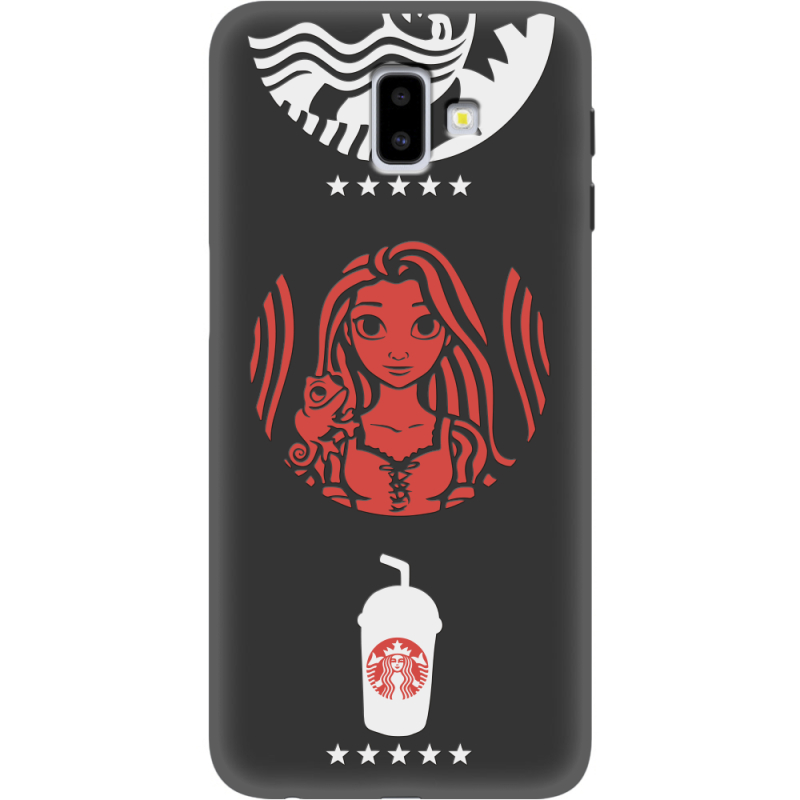 Черный чехол Uprint Samsung J610 Galaxy J6 Plus 2018 RedWhite Coffee