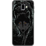 Черный чехол Uprint Samsung J610 Galaxy J6 Plus 2018 Wolf
