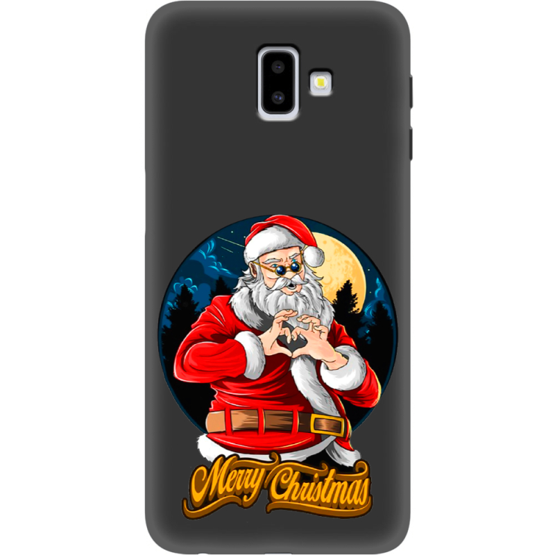 Черный чехол Uprint Samsung J610 Galaxy J6 Plus 2018 Cool Santa