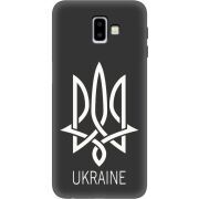 Черный чехол Uprint Samsung J610 Galaxy J6 Plus 2018 Тризуб монограмма ukraine