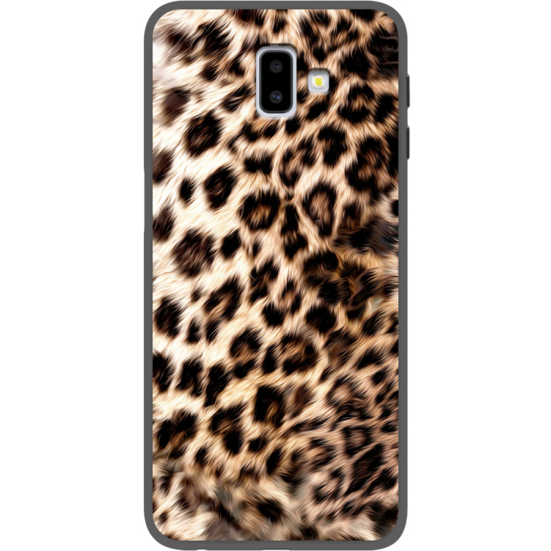 Черный чехол Uprint Samsung J610 Galaxy J6 Plus 2018 Леопардовий