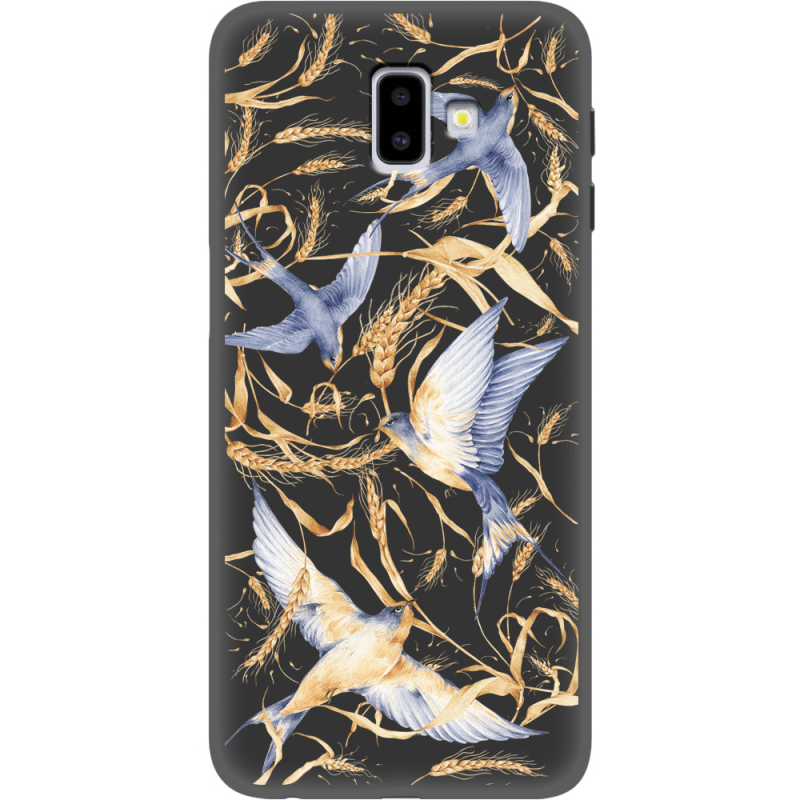 Черный чехол Uprint Samsung J610 Galaxy J6 Plus 2018 Ластівки