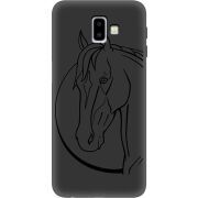 Черный чехол Uprint Samsung J610 Galaxy J6 Plus 2018 Horse