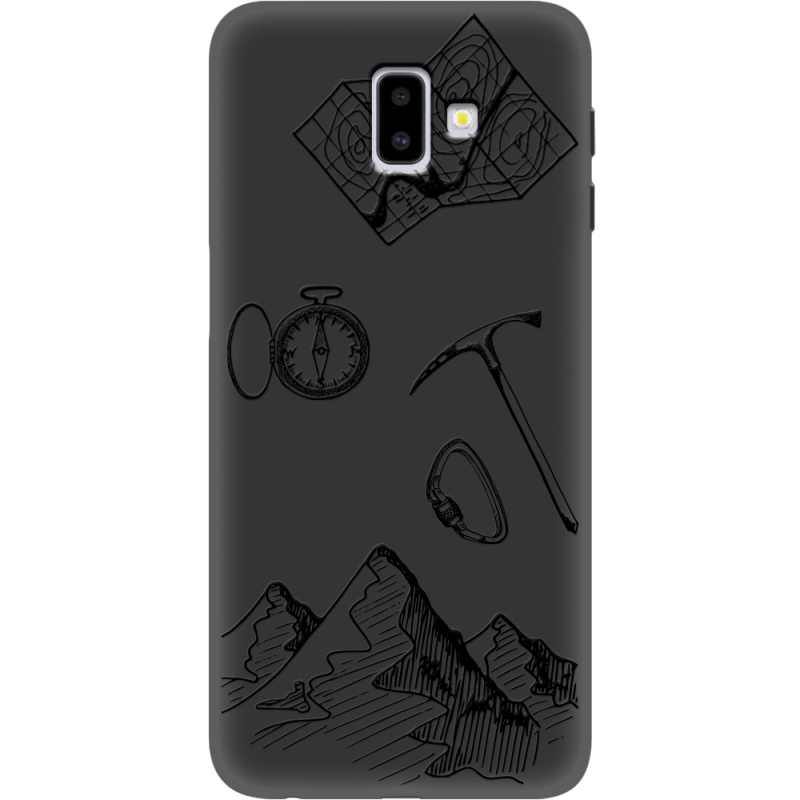 Черный чехол Uprint Samsung J610 Galaxy J6 Plus 2018 Mountains