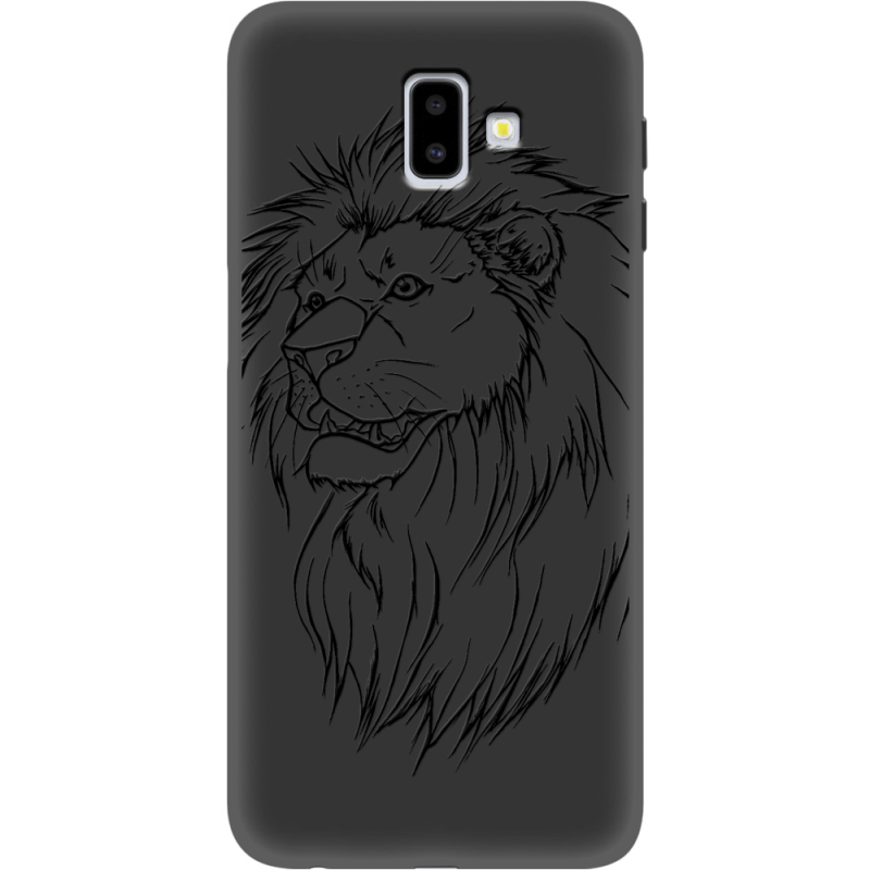 Черный чехол Uprint Samsung J610 Galaxy J6 Plus 2018 Lion