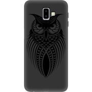 Черный чехол Uprint Samsung J610 Galaxy J6 Plus 2018 Owl