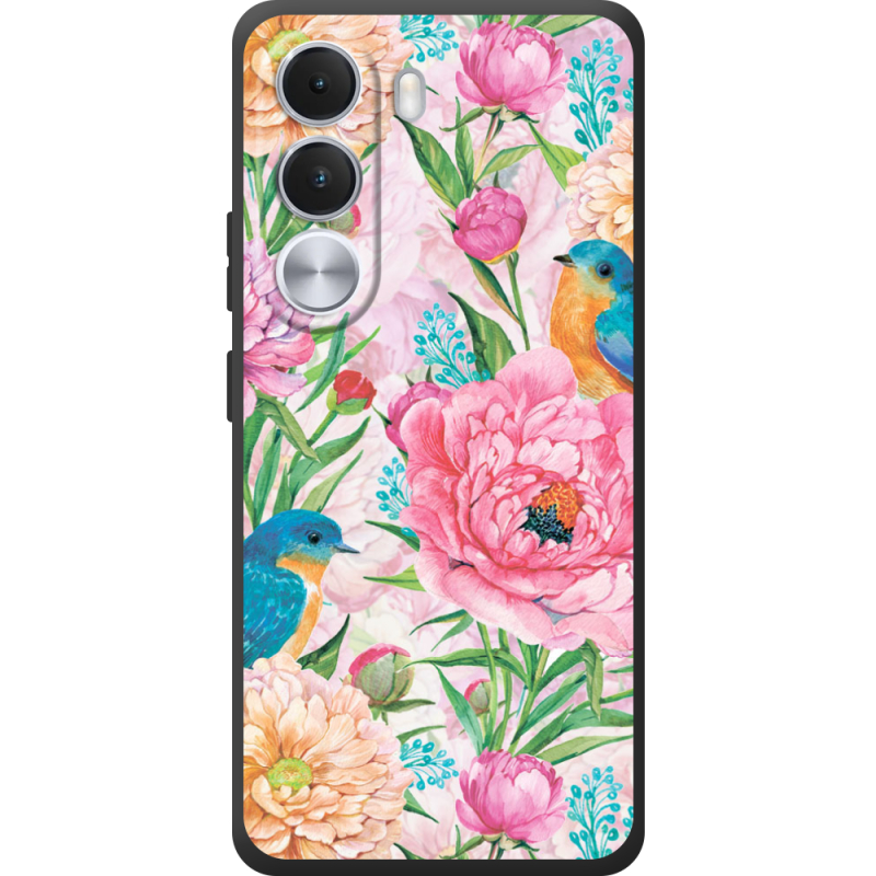 Чохол BoxFace Realme C100i Birds in Flowers