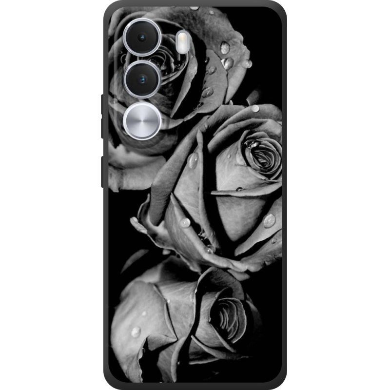 Чохол BoxFace Realme C100i Black and White Roses
