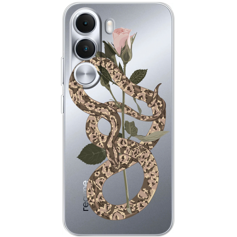 Прозорий чохол BoxFace Realme C100i Glamor Snake