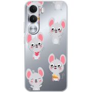 Прозорий чохол BoxFace Realme C100i с 3D-глазками Mouse