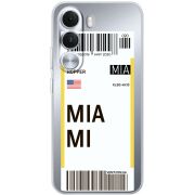Прозорий чохол BoxFace Realme C100i Ticket Miami