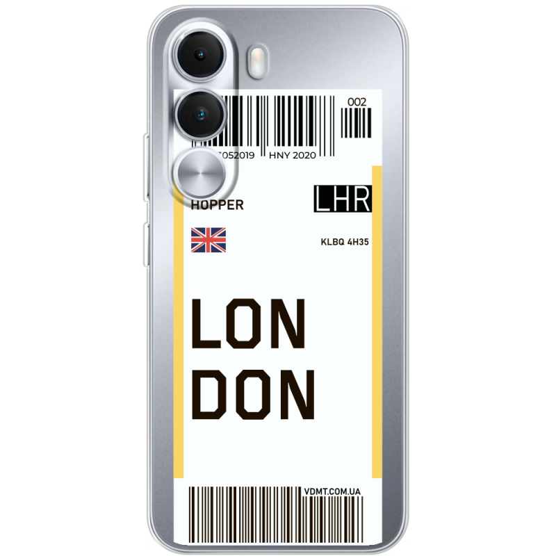 Прозорий чохол BoxFace Realme C100i Ticket London
