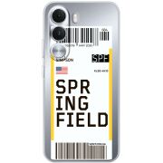 Прозорий чохол BoxFace Realme C100i Ticket Springfield