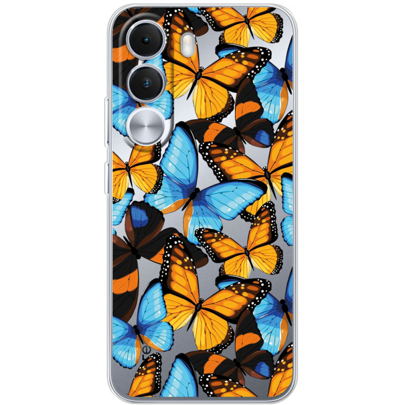 Прозорий чохол BoxFace Realme C100i Butterfly Morpho