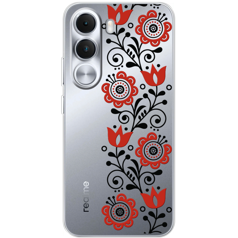 Прозорий чохол BoxFace Realme C100i Ethno Ornament