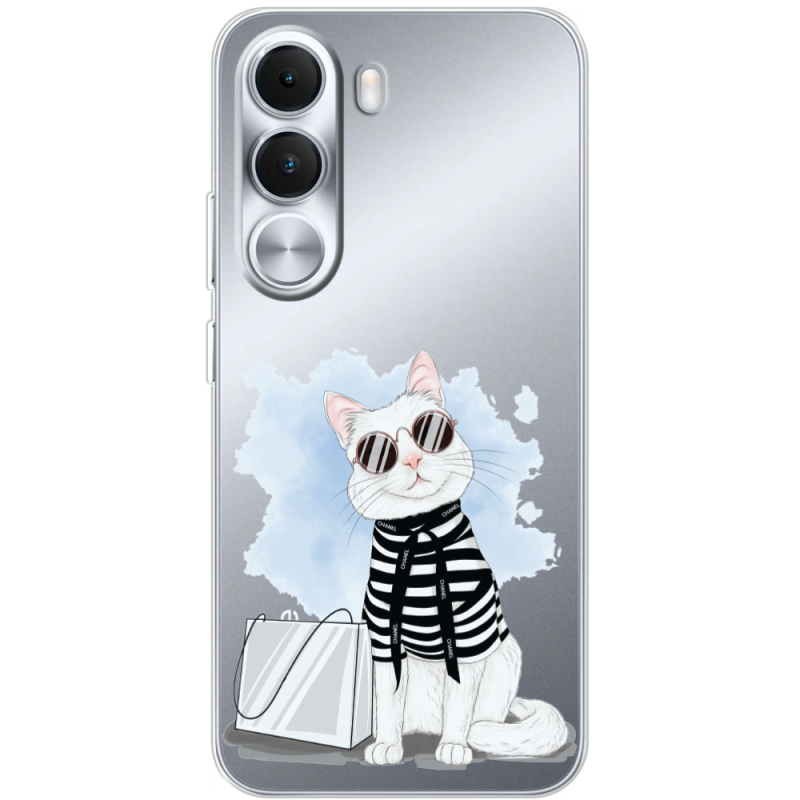 Прозорий чохол BoxFace Realme C100i Cat Style