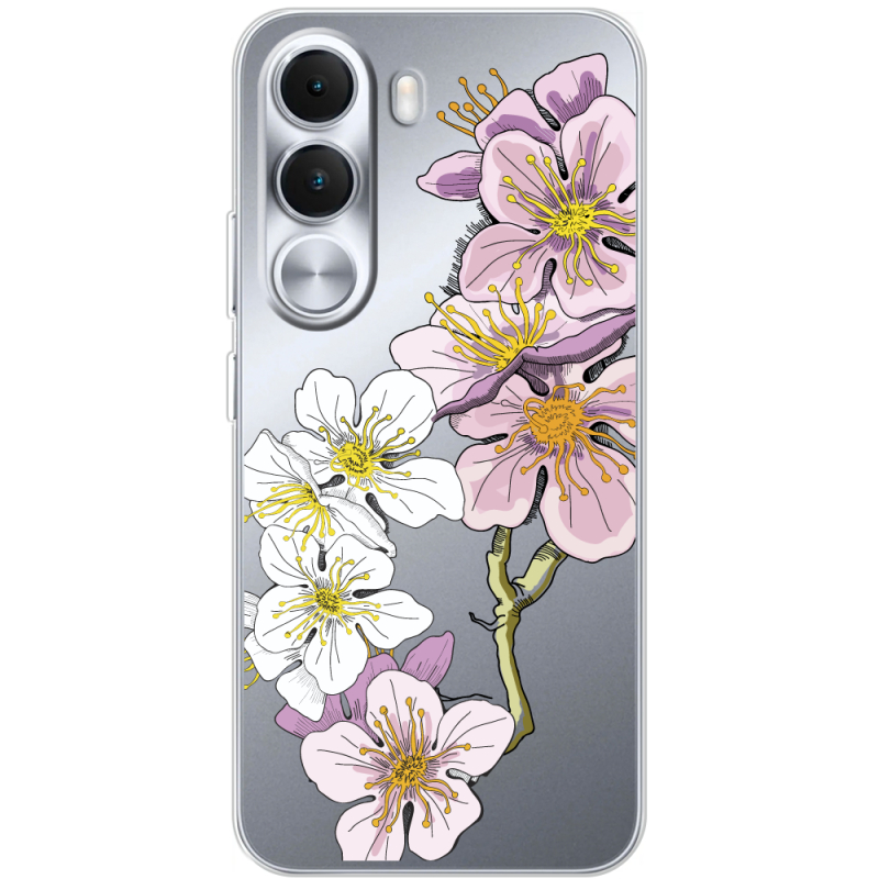 Прозорий чохол BoxFace Realme C100i Cherry Blossom
